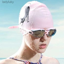 Swimming caps Swimming Cap Silicone Men and Women Waterproof Plus Thickening Long Hair Colourful Silicone Swimming Cap XR-HotL240125