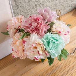 Decorative Flowers Simulated Realistic Artificial Peony Flower Branches For Home Decoration Wedding Accessory Diy Projects Forever Blooming