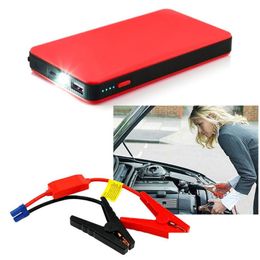 Car Jump Starter Power Inverter 20000Mah Starter Tra-Thin Emergency Starting Power Supply For Motorcycle Mobile Phone Computer Digit Dhymt