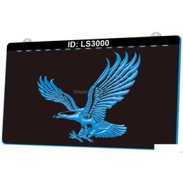 Led Neon Sign Ls3000 Eagle 3D Engraving Light Wholesale Retail Drop Delivery Lights Lighting Holiday Dhwkj