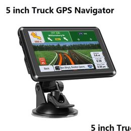 Car Gps Accessories 5 Inch Navigation Satnavs For Cars Trucks Lorry Hgv Motorhome With Bluetooth Avin Speed Camera Alerts Poi Lane Dhmbg