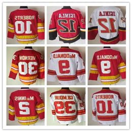 Jarome Iginla Vintage Hockey Jerseys Theoren Fleury Joe Nieuwendyk Mike Vernon Doug Gilmour Al Macinnis Lanny Mcdonald Gary Roberts Retro 99