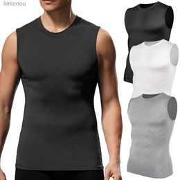 Men's Tank Tops Men Body Shaper Vest Compression Shirts Slimming Tummy Control Tight Tank Tops Shapewear Workout Abdomen Chest UndershirtL240124