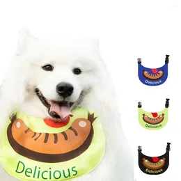 Dog Apparel Pet Dogs Saliva Towel Delicious Sausage Pattern Bandana Bibs Waterproof Funny Pography Props Gift For Cats