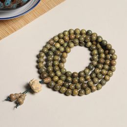 Charm Bracelets 108 Mala Beads Meditation Necklace 8mm Wood Prayer Buddhist Wooden Beaded Tibetan Buddha Bead Sandalwood