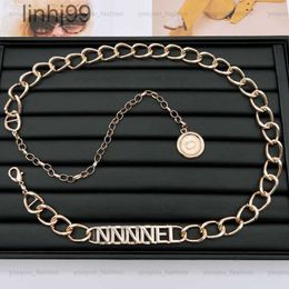 Belts Women Gold Chains Letter Designers Chain Belt c Silver Link Luxury Waist Metal Alloy Mens Accessories p Waistband Girdle Suit Cintura EBHU