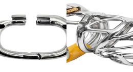 Nxy Cockrings Ergonomic Stainless Steel Stealth Lock Device Cage Penis Ring Belt S065 02151912089