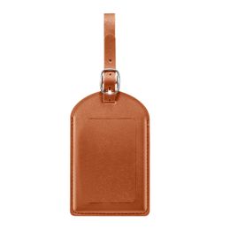 10pcs Bag Parts PU Plain Trave Business Identify Anti-loss Luggage Tags Mix Color