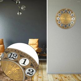 Clocks Accessories Advanced Vintage Aluminium Metal Wall Clock Dial Face Arabic Numeral 180mm Diameter Clear Numerals Fade Resistant Ink