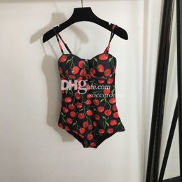 Sexy Women Swimwear Designer Bikinis Luxury Printed Swimsuit Halter Swimsuit One Piece Colorblock Beach SwimSuits