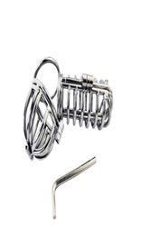 UK Mens New Stainless Cage Device Belt Restraint CBT Fetish Gimp #R528159870