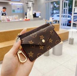 Designer CARD HOLDER Luxury Purse Men Coin Purse Card Holder Wallet Fashion Embossed Flower Letter Purses Womens Mini Zippy Organizer Wallet Clutch Zipper Bag