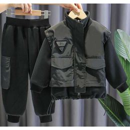 "Adorable Spring Autumn Kids Baby Clothes Set - Fashionable Thicken Hoodies Pants 2Pcs Suit for Boys and Girls - Toddler Infant Clothing Outfit"