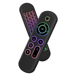 M5 Remote Control IR Color Backlit Air Mouse Touchpad for Android TV Box PC Mini Wireless Keyboard Flying Mouse ZZ