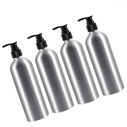 Liquid Soap Dispenser Refillable Travel Containers Dispensing Aluminum Bottles Hand Press