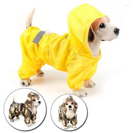 Dog Apparel Double Layer Pet Raincoat Summer Hooded Rain Coat Outdoor Waterproof Jackets Clothes For Small Large Dogs Cats Puppy Kitten