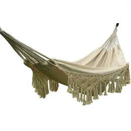 Camp Furniture Outdoor Hammock Tassel Design Hanging Bed