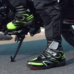 New Motorcycle Boots Motocross Shoes Rubber Outsole High Levels Cushioning and Breathability for Sport Riding Training Racing