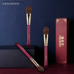 Makeup Brushes CHICHODO Makeup Brush-Luxurious Red Rose Series-High Quality Squirrel Hair Bronzer Brush-Cosmetic Tools-Make Up Brush-Beauty Pen Q240126