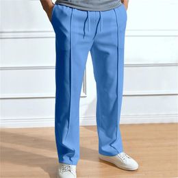 Men's Pants Sweatpants Soft Comfy Loose Wide Leg Trousers Sports Running Jogger Outfits Pocket Male Clothing