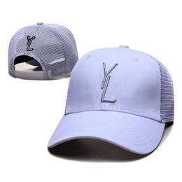 Summer designer baseball caps embroid fitted hats for men famous breathable gorras pink white popular lady designer hats casual spor fa062