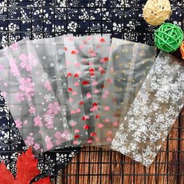 Gift Wrap 100pcs Long Transparent Plastic Bag Seal Bags Lollipop Candy Cookie Packaging DIY Baking Food Pouches For Guest