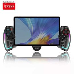 Game Controllers Joysticks Ipega PG-9777S Bluetooth Gamepad For Switch Android iPad PC With RGB Light Linear Vibration Stretchable Controller YQ240126