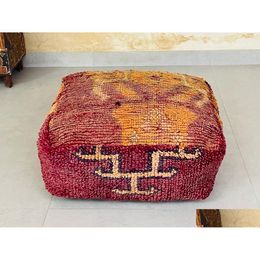 Bedroom Furniture Moroccan Handmade Pouffes Wool Pouffe Vintage Er Drop Delivery Home Garden Furniture Home Furniture Otycx