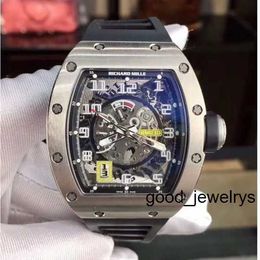 RM Wrist Watch With Box Richards Milles Wristwatch Rm030 Automatic Mechanical Watch Series Rm030 Titanium Alloy Limited Edition Fashion Leisure Sports