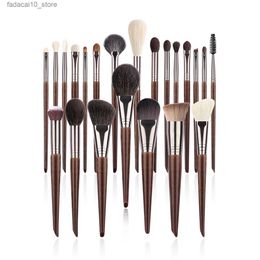 Makeup Brushes OVW Makeup Brushes Set Cosmetic Makeup Tools 22pcs Natural Hair Powder Foundation Highligh Lip Sculpting Blusher Eyelash Q240126