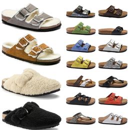 Bostons Clogs Birkin Sandals Designer Buckle Slippers lady tazz Cork Flat Sole Soft Footed Flip Flops Fur Slides Mens Womens Birkin Stocks Shoes Burkin Dhgate 36-46