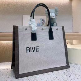 Designer Rive Gauche Beach borsa lussuosa Borsa da donna Borse per lo shopping di moda di lusso Borse grandi in lino Borse da viaggio Portafogli