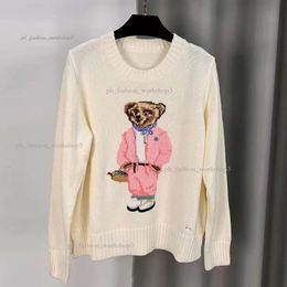 ralphs Designer ralph Sweaters Knitting Cardigan Sweaters Womens RL bear sweater Small Horse Logo Embroidery Knitwear Men Button lauren Knitting 668