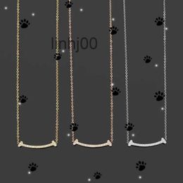 Pendant Necklaces Female Necklace with Diamonds Designer Knotted Stainless Steel Couple Gold Chain Single Pearl Luxury Jewellery Gift Wholesal b Epr5 EPR