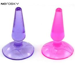 Zerosky Dildo Anal Plug Jelly Butt Plug Anal Plug Silicone Suction Cup Gspot Clitoris Stimulator Sex Toys for Woman and Men q05159242876