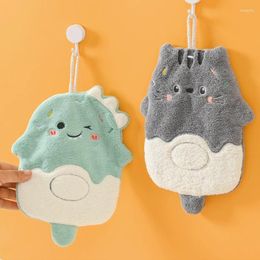 Towel Cute Hand Bathroom Hanging Towels Cartoon Animal Absorbent Kitchen Dishcloths Kawaii Kids Bathing