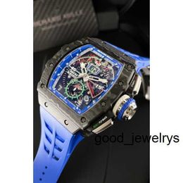 Luxury Watch RM Wrist Watch Richards Milles Wristwatch Automatic Mechanical Tourbillon Wristwatches RM11-04 Series Carbon Fiber RM1104 CA/158