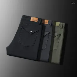 Men's Pants Spring And Autumn Elastic Casual For Men Slim Fit Small Straight Tube Versatile Trendy Long