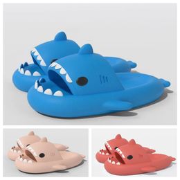 shark slides Slipper sandal mens womens Tie Dye blue haze rainbow fashion outdoor Novelty Slipper Beach Indoor Hotel sneakers size 36-45