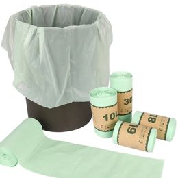 Biodegradable Compostable Bucket Recycling Garbage Bags Zero Waste Kitchen And Household Goods Ecological Products Trash Can 30L 240125