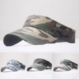 Ball Caps Unisex Camouflage Outdoor Baseball Cap Sun Mountaineering Cycling Without Top Hollow Out Hat