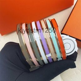 Colour Bracelet Designer Fashion Charm Bangle for Women Men Unisex Woman Gold Plated Jewellery Thanksgiving Day Chirstmas South American Gift 75EO