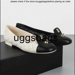 high quality Chanelity Turn 23ss Leather Lock Quilted Loafers Shoes Women Girls Moccasin Flat Sandal Classic Beige Black White Square Toe Mule Paris Sneaker Dress Sh