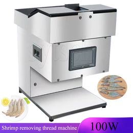 Automatic Prawn Shrimp Back Opening Machine For Shrimp Stainless Steel Cutting Machine Shrimp Iine Removing Machine