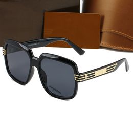 Luxury designer Brand Retro Oversized Square Polarised Sunglasses for Women Men Vintage Shades UV400 Classic Large Metal Frame Sun Glasses 0900