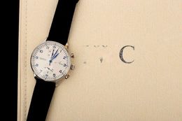 IWClub Watch Quartz Designer Watches leather Watch Business Wristwatch Men Fashion Wristband Gift watches high quality