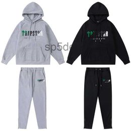 Designer Clothing Mens Sweatshirts Hoodie Trapstar Green Black Towel Embroidered Plush Sweater Pants Autumn Hooded Loose Relaxed Sports Men Women PAH7 2X3 2X30