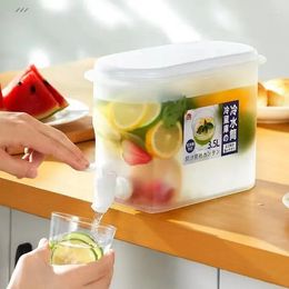 Water Bottles Jug Kettle Teapot Large Plastic Cool With Refrigerator Ice Capacity Home Tap Drink Iced Dispenser Fruit Bucket Juice