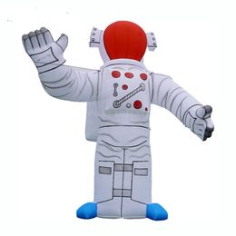 wholesale 8m 26ft height outdoor LED Giant inflatable astronaut Spaceman advertising cartoon modern and funny with blower