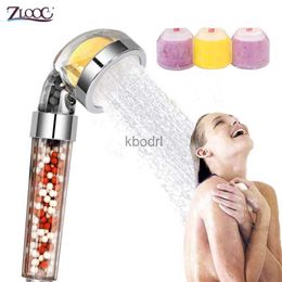 Bathroom Shower Heads Zloog Aroma Philtre Head Vitamin/Lemon/Lavender/Rose/Jasmine Fragrance High Pressure Saving Water Bath YQ240126